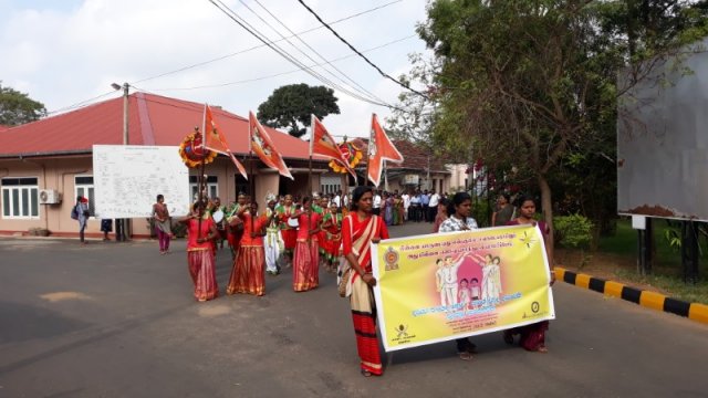 International Women's Day awareness walk with the theme of care for children - 08.03.2019